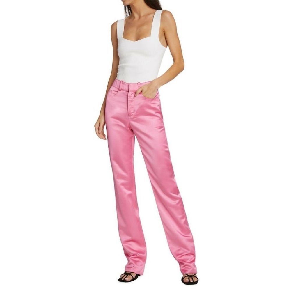 A.L.C. Hartford Satin Dress Pants Chateau Rose Pink Size 10 NEW